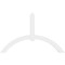 Ekena Millwork Archdale Architectural Grade PVC Gable Bracket, 60"W x 37 1/2"H x 2"D x 4"F, 15/12 Pitch GBP060X38X0204ARC00 - alternate 4